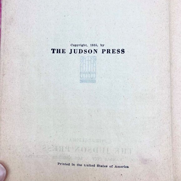 1935 Hymns For Creative Living Judson Press Gold Emboss Hymnal First Edition - Picture 4 of 10